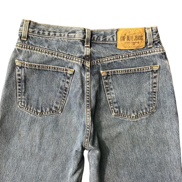 Vintage GAP Blue Jeans Classic Fit High Rise Straight Leg Denim – Fits 10 Long - Picture 3 of 9
